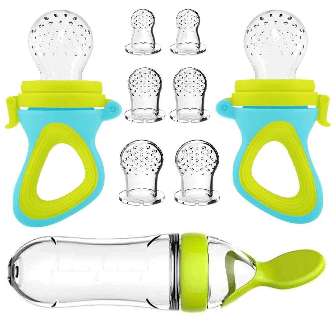 Baby Food Dispensing Spoon - 絞り哺乳瓶カップシリコーン新生児おしゃぶりトレーニングライススプーン幼児シリアル食品サプリメントフィーダー食器