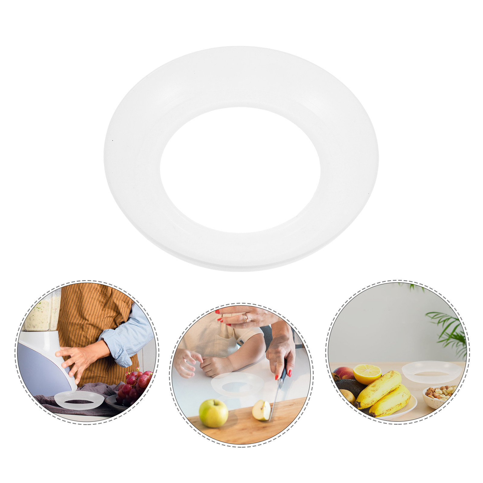 Baby Food Weaning - ベビーフードプロセッサー用滑り止めシリコンマット2枚セット。0.6Lのガラス製離乳食調理器用。底面に滑り止め加工を施し、こぼれ防止、耐熱性に優れたパッド。