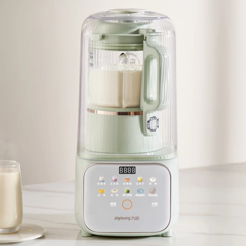 Baby Kitchen Food - 220V 家庭用自動豆乳マシン低速グラインダーベビーフードメーカー騒音低減設計キッチン家電