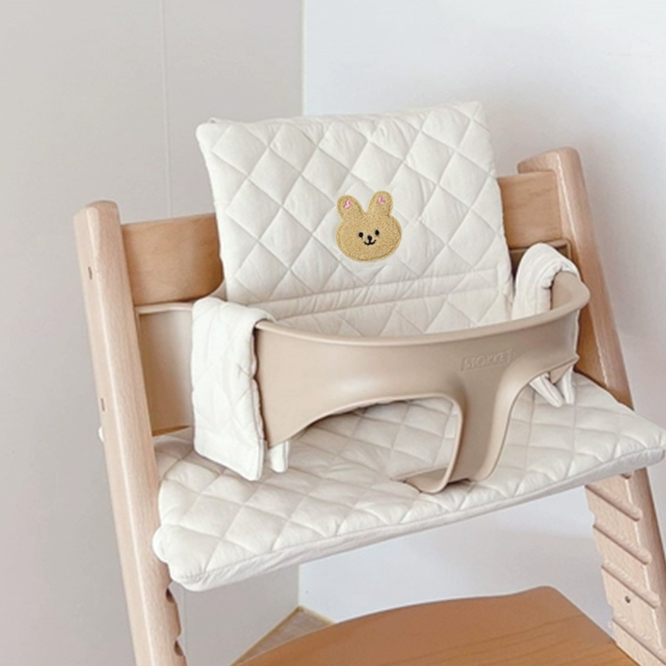 Baby Food Eating Chair - 赤ちゃん用ハイチェアクッション,かわいい,ウサギのクマ,赤ちゃんの背中,座っている,より快適,ダイニングチェア用アクセサリー