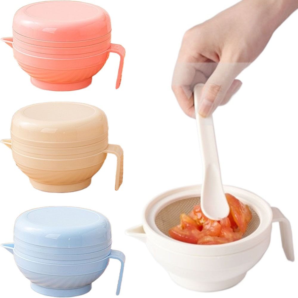 Baby Food Grinding Bowl - 7個入り携帯用食品粉砕ボウルセット、積み重ね可能な柑橘類ジューサー、ベビー用手動グラインダーキット（粉砕棒付き、食品グレード）