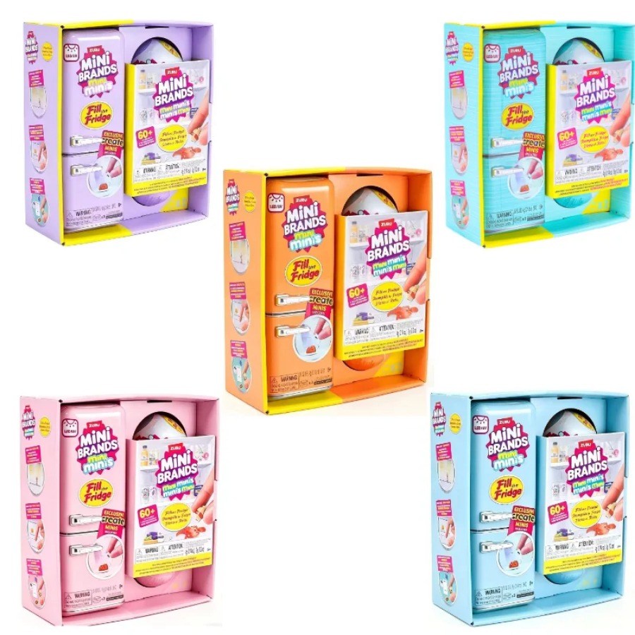 Baby Kitchen Food - ZURU 5サプライズミニフリッジボールシリーズ ブラインドボックストイコレクション ミステリアスミニブランド入り フリッジフードボール サプライズボックストイズ