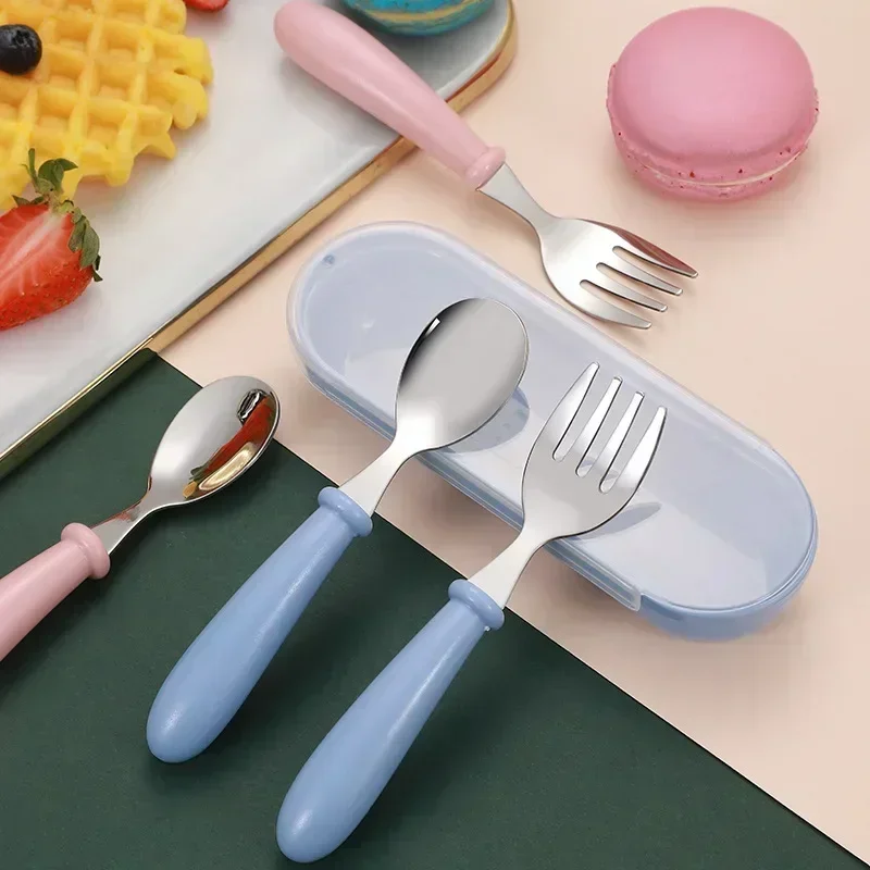 304 ステンレス鋼の子供用食器セット、耐熱ハンドル、フォー - Baby Food Dispensing Spoon のレビューと価格