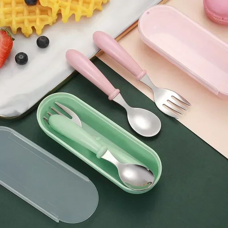304 ステンレス鋼の子供用食器セット、耐熱ハンドル、フォー - Baby Food Dispensing Spoon のレビューと価格