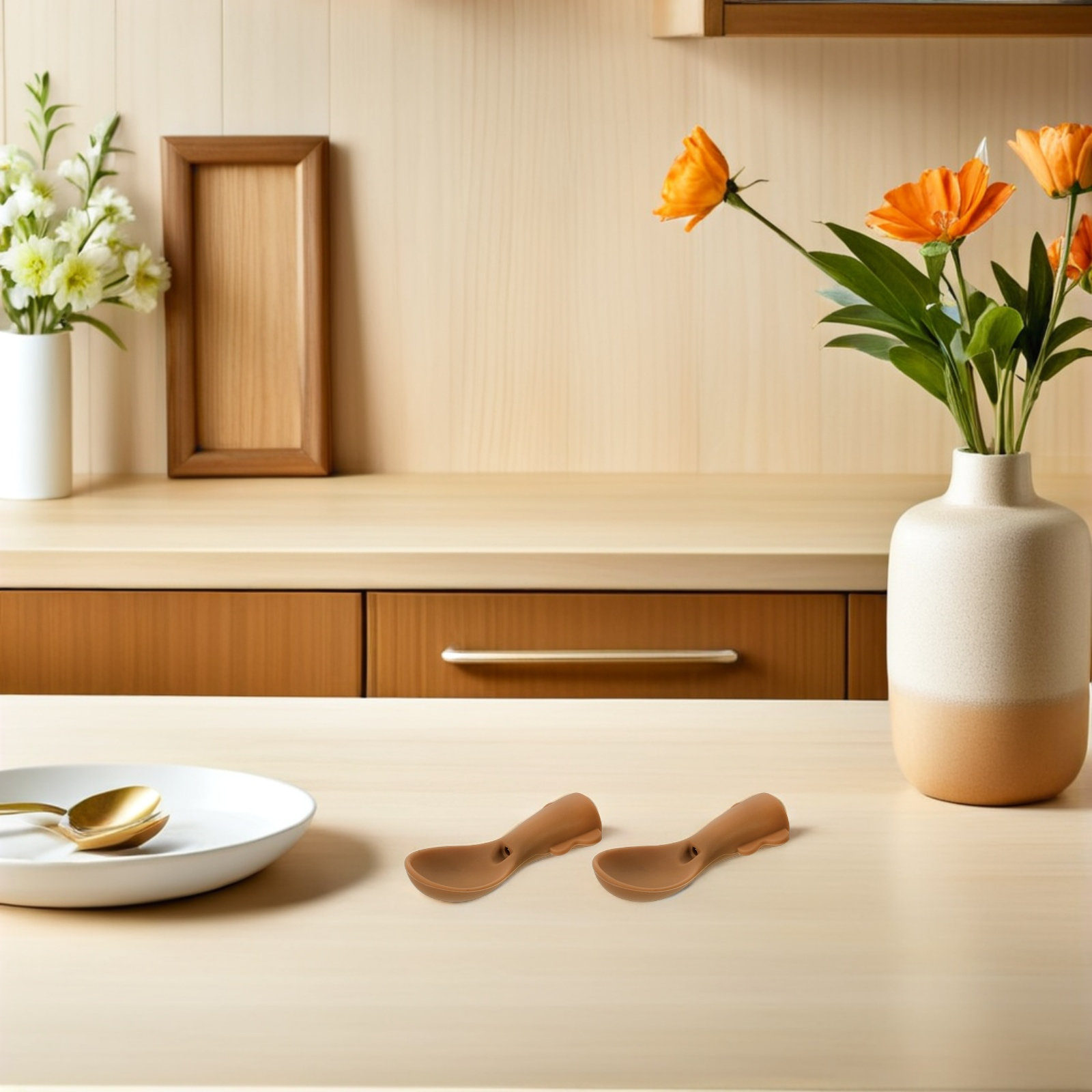 5個入り、離乳食用スプーンアタッチメント、柔らかいシリコン製 - Baby Food Weaning のレビューと価格