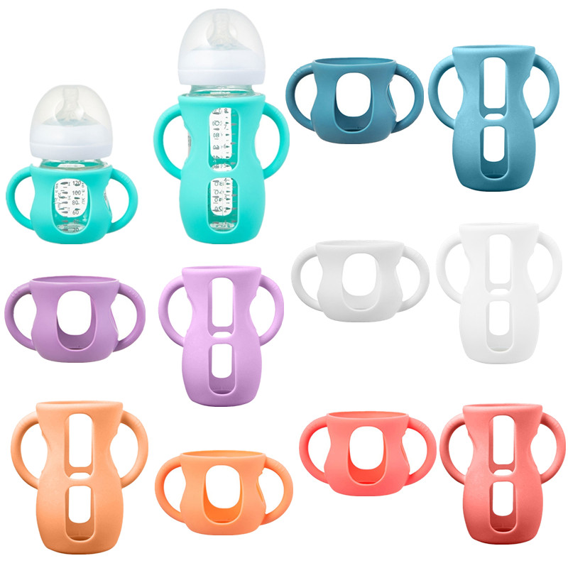 シリコンベビーボトルホルダー,ハンドル付き,新生児用哺乳瓶カ - Baby Food Dispensing Spoon のレビューと価格