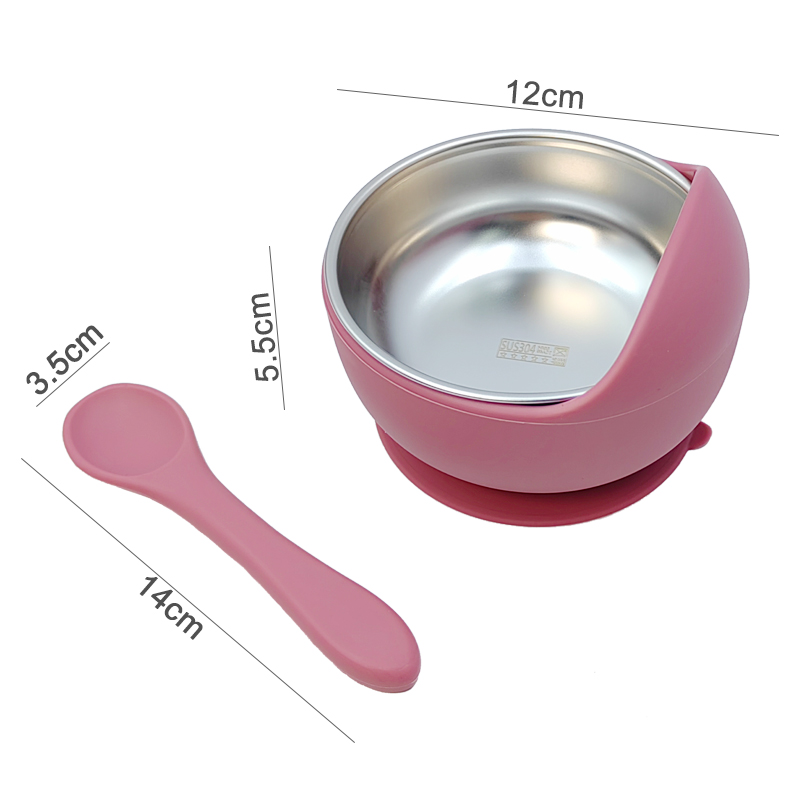 3 個セットベビー給餌ボウルスプーン付きステンレス鋼ボウルパ - Baby Food Dispensing Spoon のレビューと価格