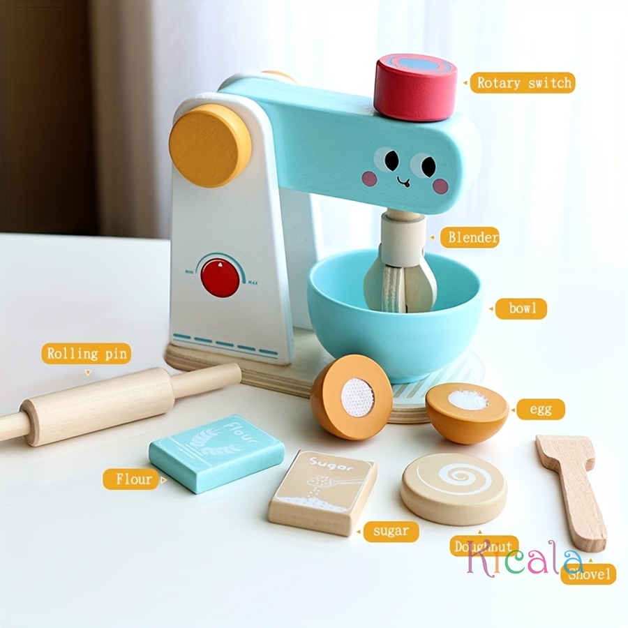 木製キッチンごっこ遊びおもちゃシミュレーション木製コーヒーマ - Baby Food Under 1 Year のレビューと価格
