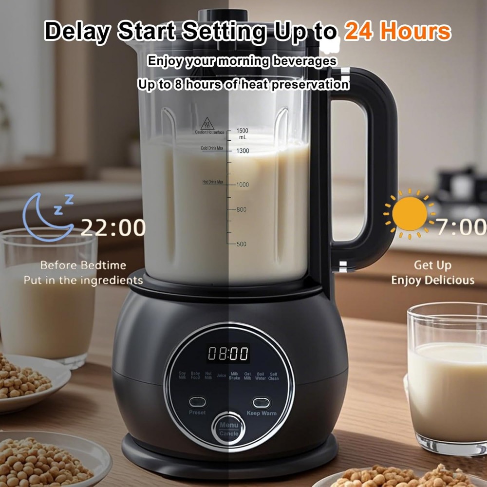 10 in 1 ナッツミルクメーカー ホットブレンダー 51 - Baby Food Oats のレビューと価格