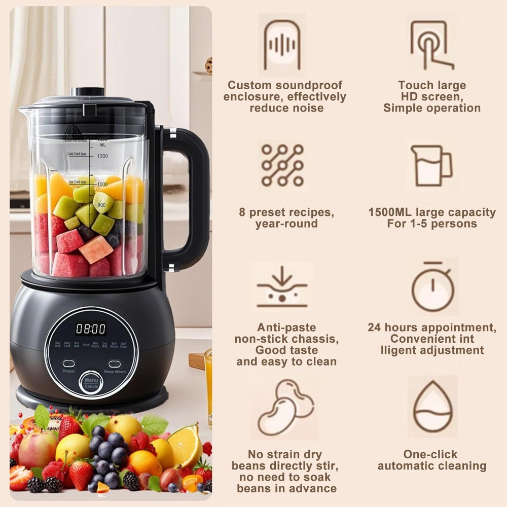 10 in 1 ナッツミルクメーカー ホットブレンダー 51 - Baby Food Oats のレビューと価格