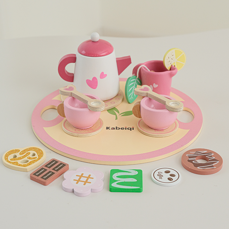 女の子向け木製ティーセット 木製おもちゃ 幼児用ティーセット - Baby Food Under 1 Year のレビューと価格