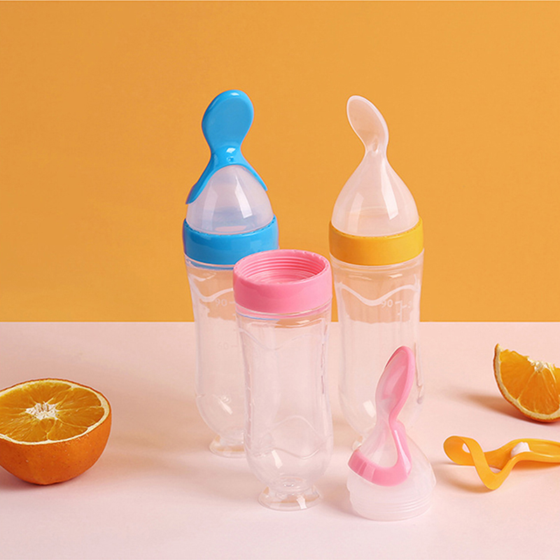 絞る哺乳瓶シリコーン新生児トレーニング米シリアル食品スプーン - Baby Food Dispensing Spoon のレビューと価格