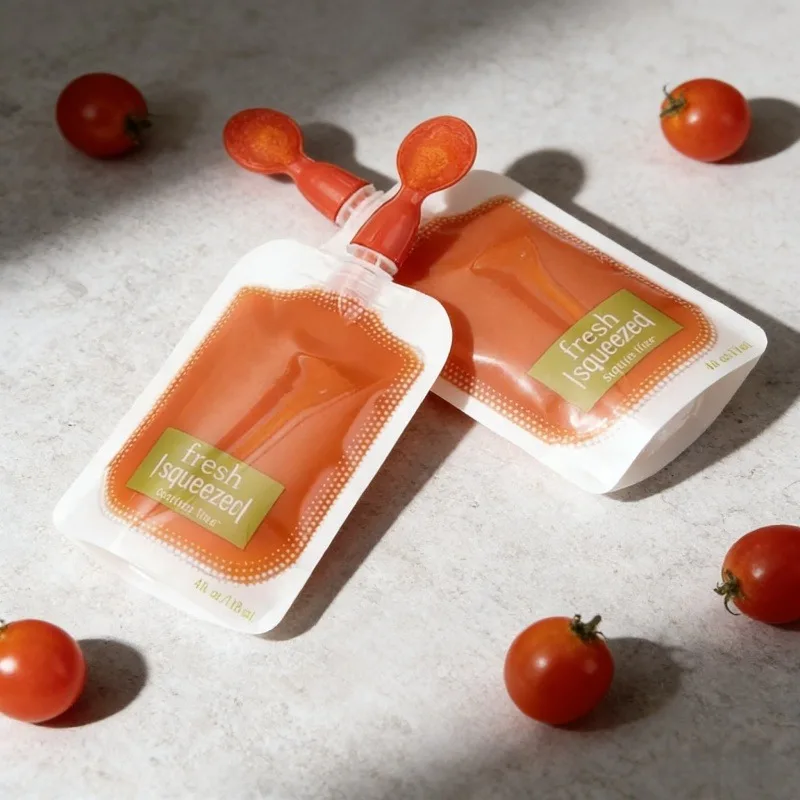 50個入り 食品保存袋。有機食品の鮮度を保ち、絞って使えるフ - Baby Food Organic Pouches のレビューと価格