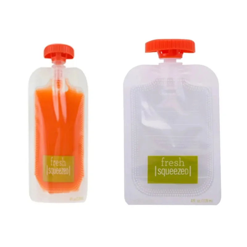 50個入り 食品保存袋。有機食品の鮮度を保ち、絞って使えるフ - Baby Food Organic Pouches のレビューと価格