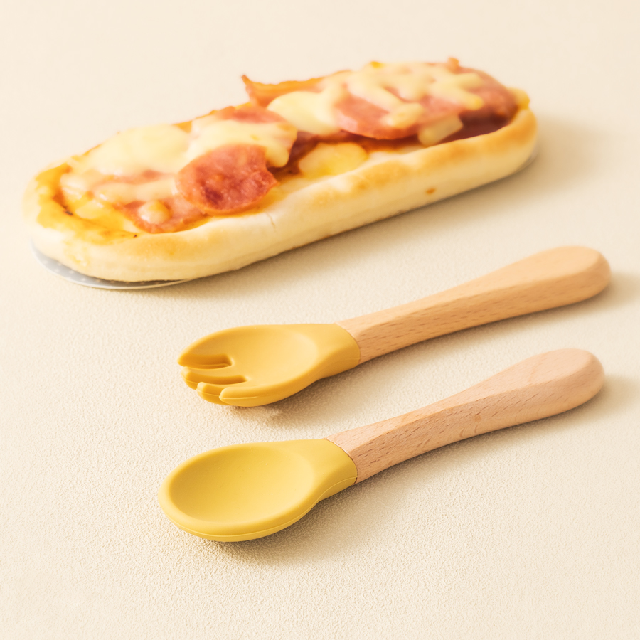 Mamaplan シリコーンベビースプーンフォーク木製ハンド - Baby Food Dispensing Spoon のレビューと価格