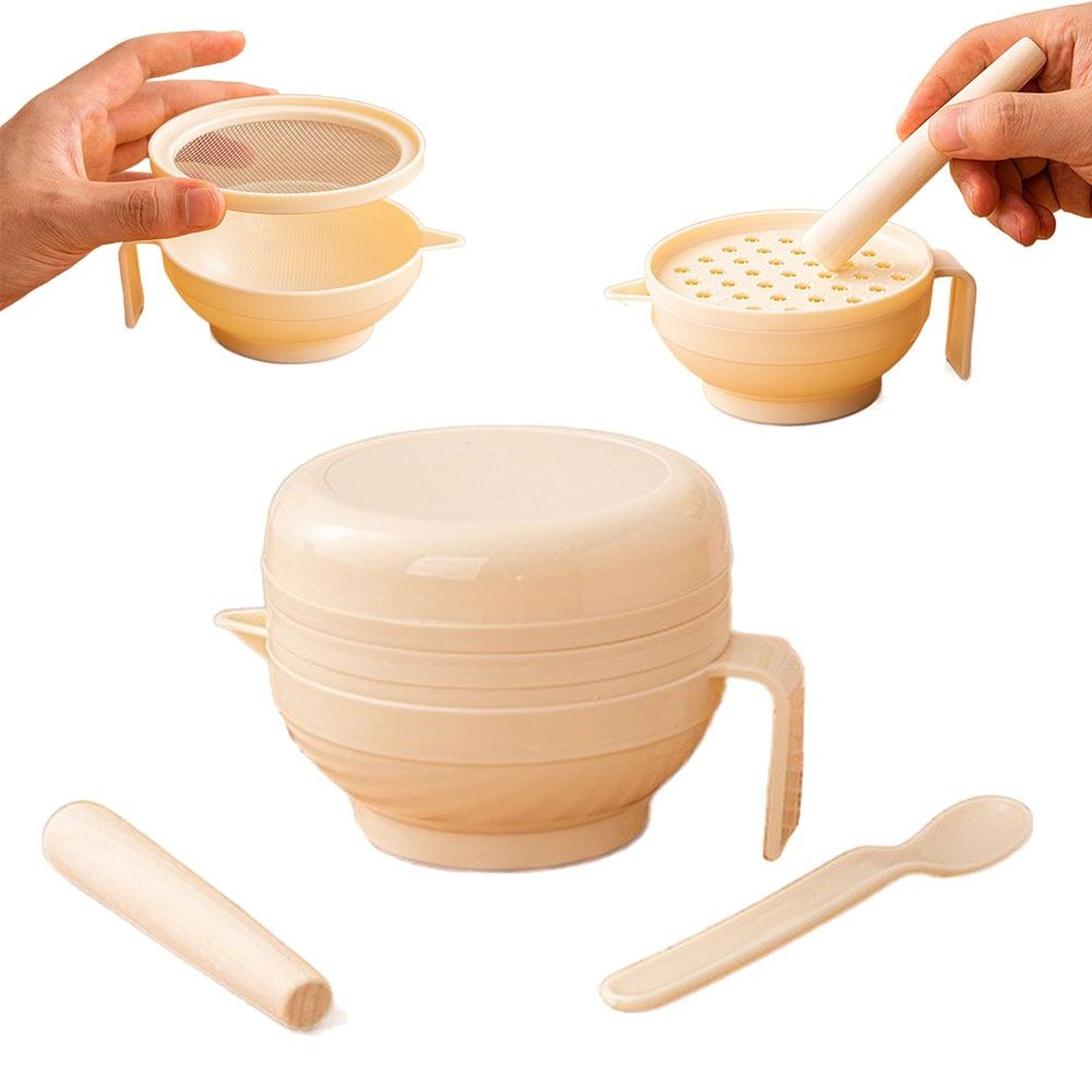 7個入り携帯用食品粉砕ボウルセット、積み重ね可能な柑橘類ジュ - Baby Food Grinding Bowl のレビューと価格