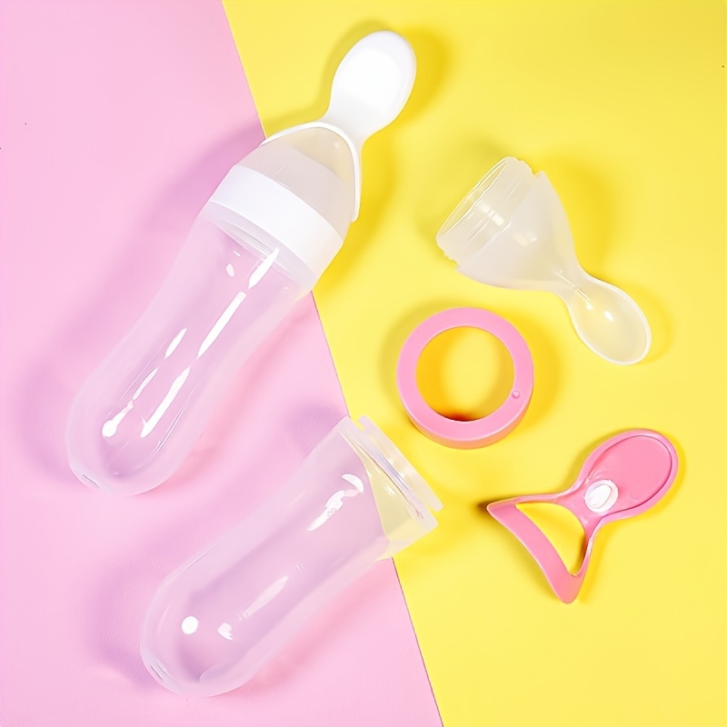ベビー用シリコン製哺乳瓶、スプーン付き、3オンスの食品分配ス - Baby Food Dispensing Spoon のレビューと価格