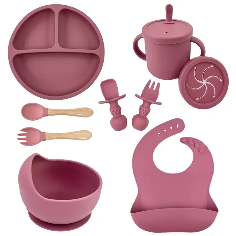 食品グレードのシリコーン子供皿セットベビー給餌ボウル吸引プレ - Baby Food Dispensing Spoon のレビューと価格