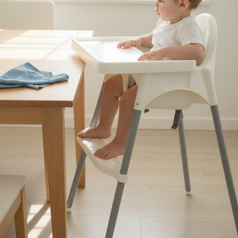 調節可能なハイチェアフットレスト滑り止め安全サポートアクセサ - Baby Food Eating Chair のレビューと価格
