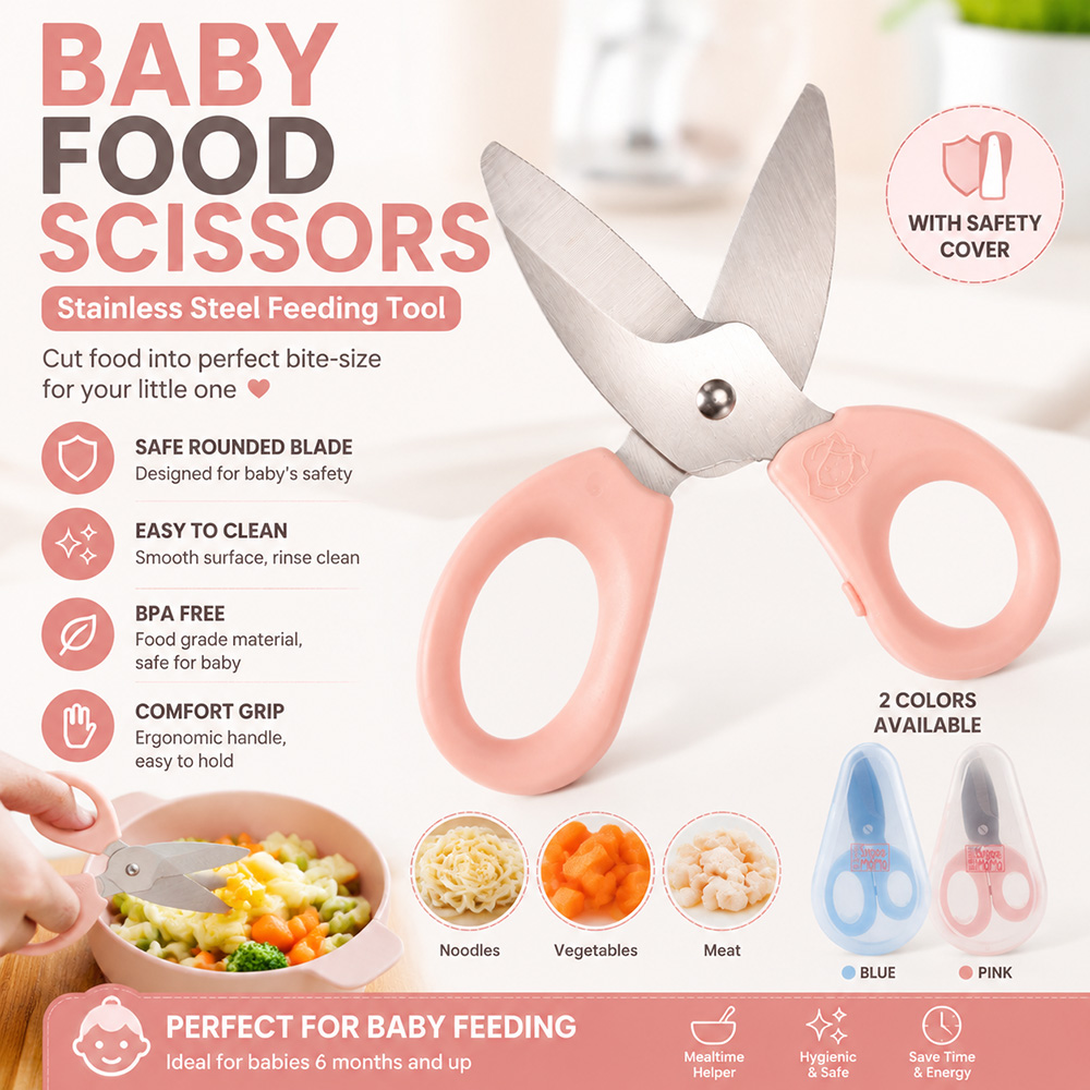 ベビーフードはさみ ステンレス製ベビー用はさみ BPAフリー - Baby Kitchen Food のレビューと価格