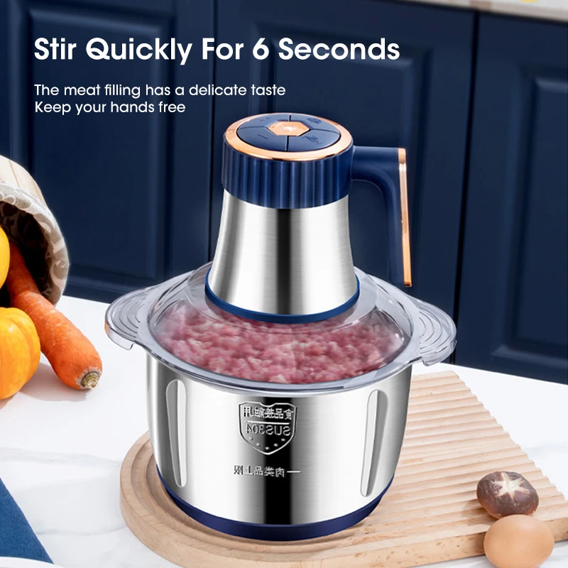 家庭用5L電動ミートグラインダー、304ステンレス製ボウル付 - Baby Kitchen Food のレビューと価格